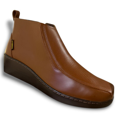 Romulo Bota Cuero Miel Mujer Ref 6373